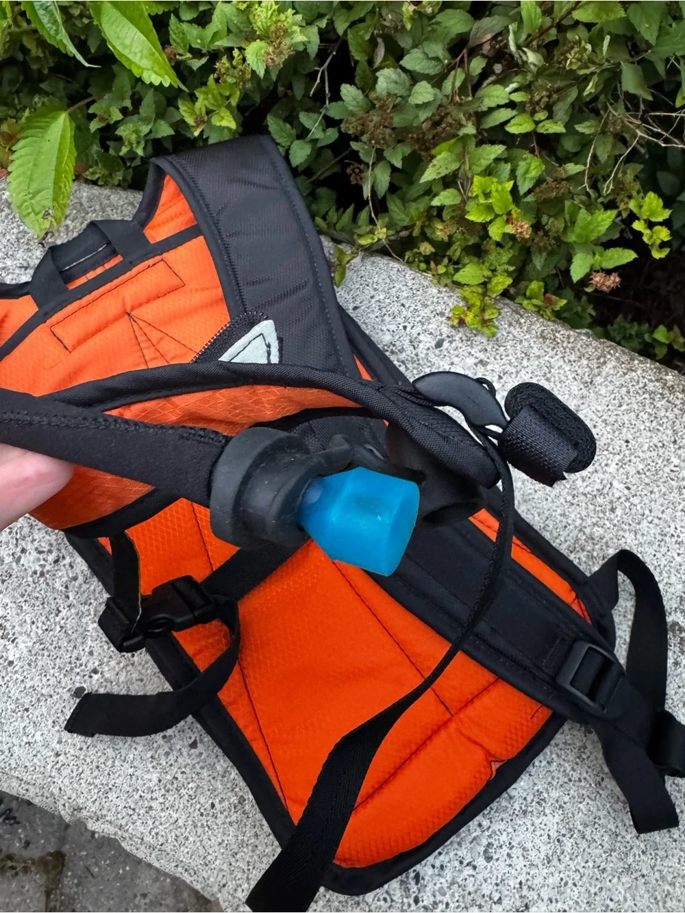 CamelBak Black Hydration Backpack with Orange Interior